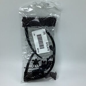 MCR Safety Glasses MP110 Black Frame Clear Lens w/ Cord New in Package 61LA75